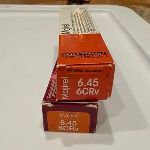 2 tubes of L’Oréal Majirel Hair Color 6.45 6CRv
